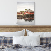 Toile Norvège Maisons de bateaux rouges (Insitu(Chambre))