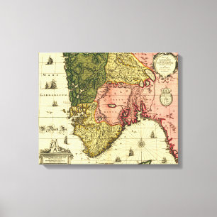 Toile NorwayPanoramic MapNorway