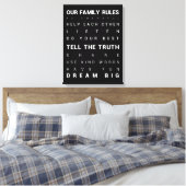 Toile Nos règles de famille - 18" x 24" (Insitu(Chambre))