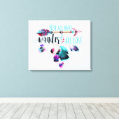 Toile Not All Who Wander Are Lost Bohemian (Insitu (Plancher de Bois))