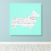 Toile Notes de Corgi (Insitu (Plancher de Bois))