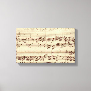 Toile Notes de musique ancienne - Feuille de musique Bac