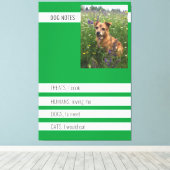 Toile Notes spéciales de chien Ironie mini-portefeuille (Insitu (Plancher de Bois))