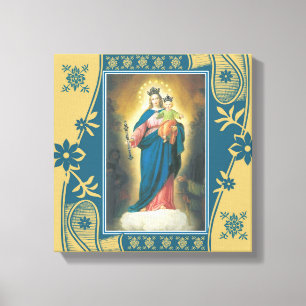 Toile Notre-Dame Aide des chrétiens avec Bébé Jésus