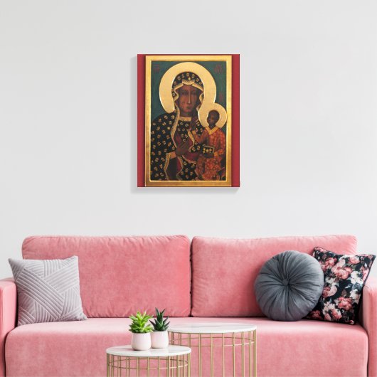 Toile Notre Dame de Częstochowa Image Dévotionnelle. (Insitu(Salon))