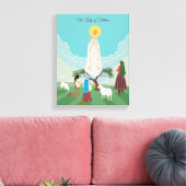 Toile Notre-Dame de Fatima et les trois bergers (Insitu(Salon))