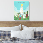 Toile Notre-Dame de Fatima et les trois bergers (Insitu(Chambre))