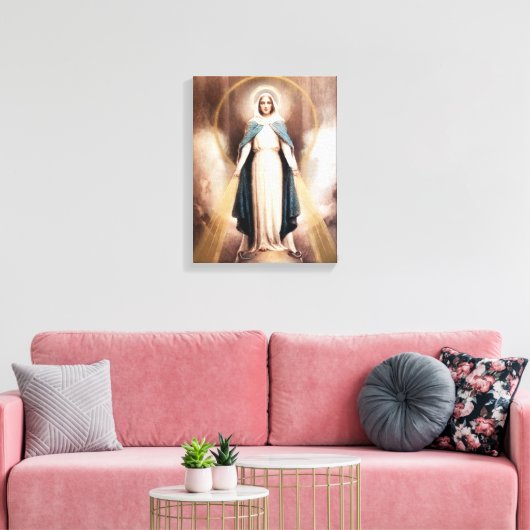 Toile Notre Dame de Grâce Image Dévotionnelle. (Insitu(Salon))