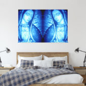 TOILE NOTRE DAME DE GUADALUPE BLUE 2 PANEL REVERSÉ (Insitu(Chambre))