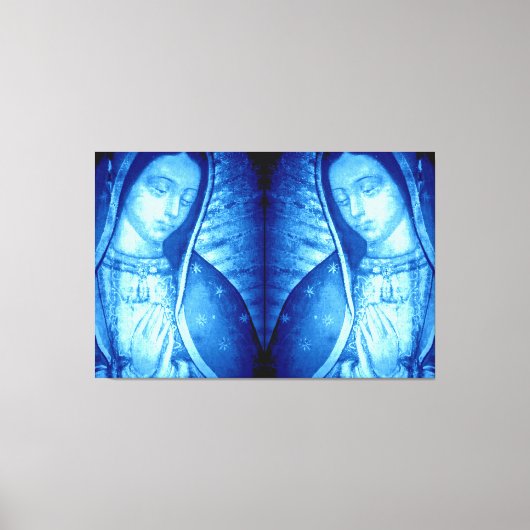 TOILE NOTRE DAME DE GUADALUPE BLUE 2 PANEL REVERSÉ (Recto)