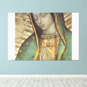 TOILE NOTRE-DAME DE GUADALUPE NATUREL SUR PANNEAUX BLANC (Insitu (Plancher de Bois))