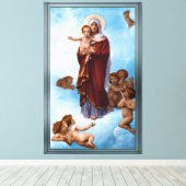 Toile Notre-Dame des Anges par William Bouguereau (Insitu (Plancher de Bois))
