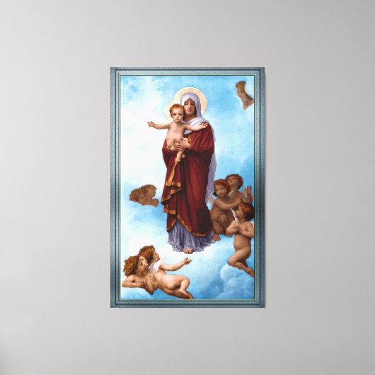 Toile Notre-Dame des Anges par William Bouguereau (Recto)
