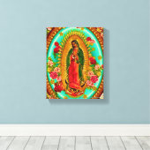 Toile Notre Dame Guadalupe Mexicaine Sainte Vierge Marie (Insitu (Plancher de Bois))