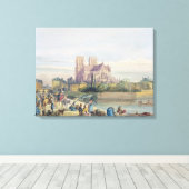 Toile Notre Dame, Paris (avec papier) (Insitu (Plancher de Bois))