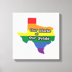 Toile Notre état de notre fierté   Texas