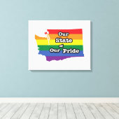 Toile Notre état de notre fierté | Washington (Insitu (Plancher de Bois))