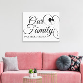 Toile Notre famille (Insitu(Salon))