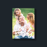 Toile Notre Famille Lettré Script Personnalisé<br><div class="desc">Impression sur toile personnalisable avec script écrit à la main "Notre famille". Ce sera un accent parfait pour n'importe quelle maison.</div>