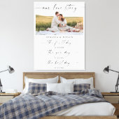 Toile Notre histoire d'amour Timeline Mariage Decor Keep (Insitu(Chambre))