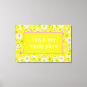 Toile Notre Joyeux Lieu Retro Fleurs Modes (Recto)