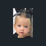 Toile Notre Li'l Princess Photo Canvas Wall Art<br><div class="desc">Grande photo Canvas Mur Art. Notre li'l Princess. Photo enfant. Fille.</div>