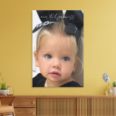Toile Notre Li'l Princess Photo Canvas Wall Art (Insitu(Salon))