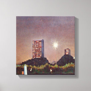 Toile Notre lune moderne