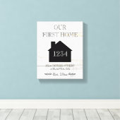 Toile Notre première maison chauffante (Insitu (Plancher de Bois))