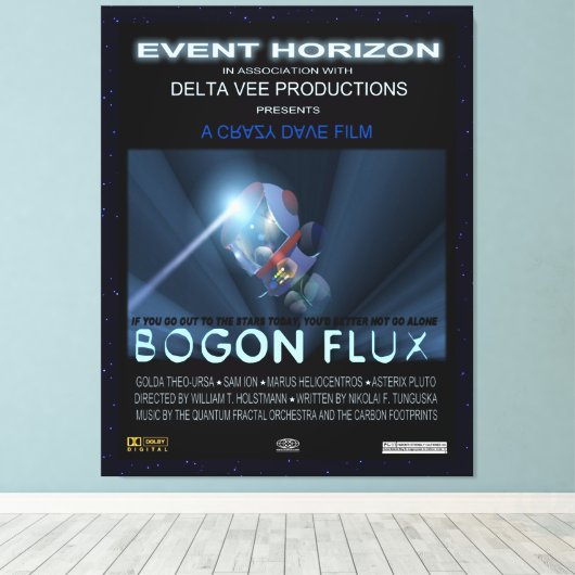 Toile Nounours dans l'espace (Insitu (Plancher de Bois))