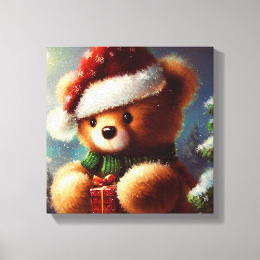 Toile Nounours de Noël 2 (Recto)