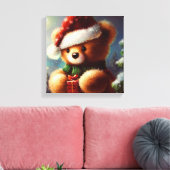 Toile Nounours de Noël 2 (Insitu(Salon))