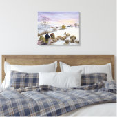 Toile Nourrir des moutons en hiver (Insitu(Chambre))