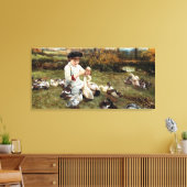 Toile Nourrir les canards (Insitu(Salon))