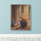 Toile Nourrir les jeunes, 1850 (Insitu (Plancher de Bois))