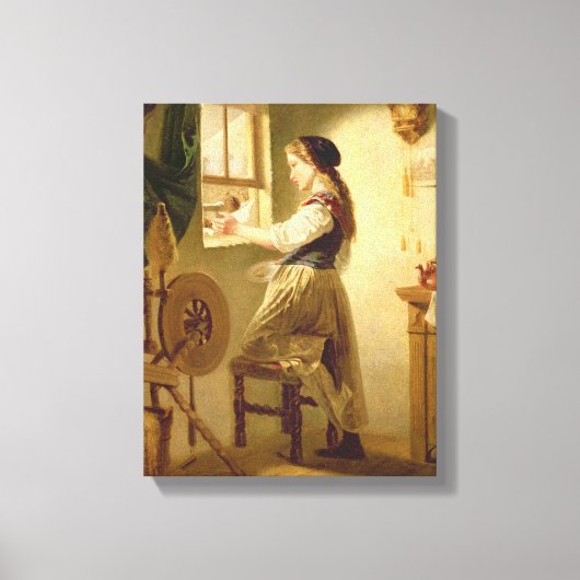 Toile Nourrir les oiseaux en hiver (Recto)