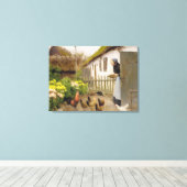 Toile Nourrir les poules (par H.A. Brendekilde) (Insitu (Plancher de Bois))