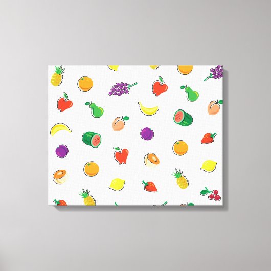 Toile Nourriture Pour Thought_Totalement Fruity_Motif (Recto)