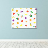 Toile Nourriture Pour Thought_Totalement Fruity_Motif (Insitu (Plancher de Bois))