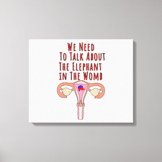 Toile Nous devons parler de l'éléphant dans le ventre (Recto)