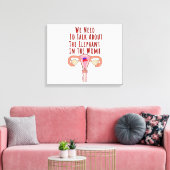 Toile Nous devons parler de l'éléphant dans le ventre (Insitu(Salon))