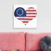 Toile Nous Le Peuple Le Coeur Du Drapeau Américain (Insitu(Salon))