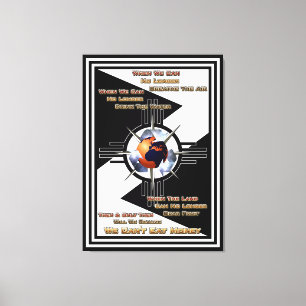 Toile Nous ne pouvons pas manger de l'argent ! Impressio