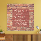 Toile Nous Serons le Seigneur - Josué 24:15 (Insitu(Salon))