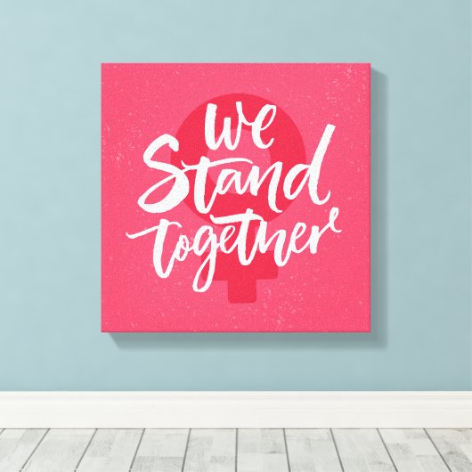 Toile Nous Sommes Ensemble (Insitu (Plancher de Bois))