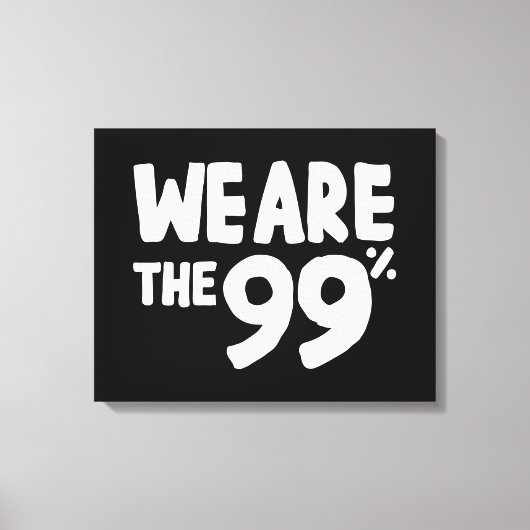 Toile Nous sommes les 99% (Recto)