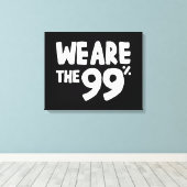 Toile Nous sommes les 99% (Insitu (Plancher de Bois))