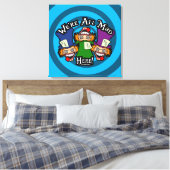 Toile Nous sommes tous fous ici (Insitu(Chambre))