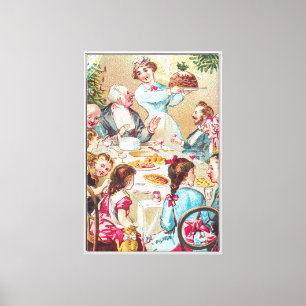 Toile Nous vous souhaitons à tous un joyeux Noël - Carte