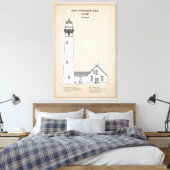Toile Nouveau phare de Presque Isle - Michigan - SBD (Insitu(Chambre))